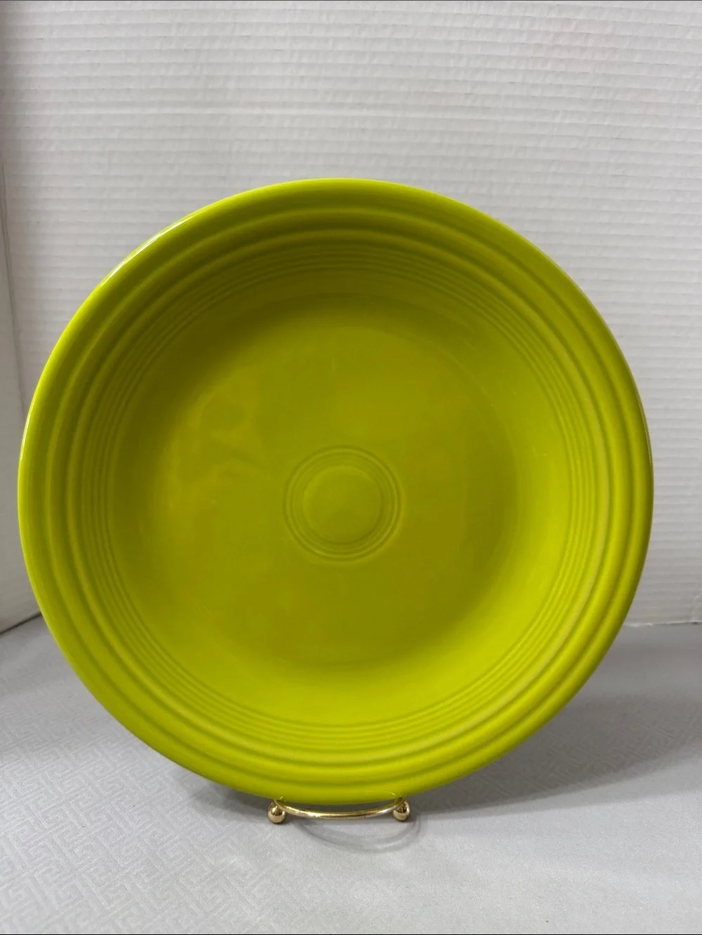 Fiesta Dinner Plate 10.5” Lemongrass Green Ceramic Homer Laughlin USA